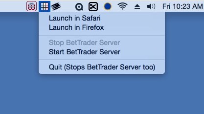 BetTrader 6.0 : Main window