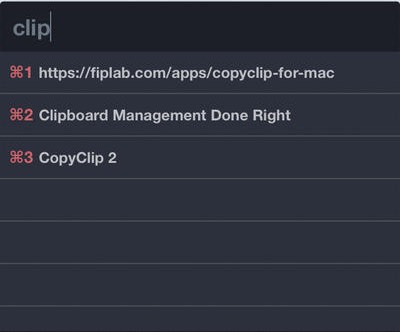 CopyClip 2 2.3 : Main window
