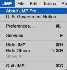 JMP Pro 12 12.0 : Main Window