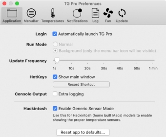 Applications Preferences 