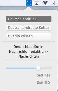 Das Deutschlandradio 1.0 : Main Window