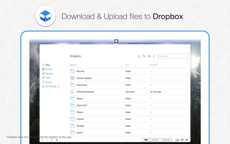 App Box for Dropbox 1.0 : Main Window