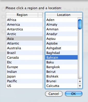 Selecting Location