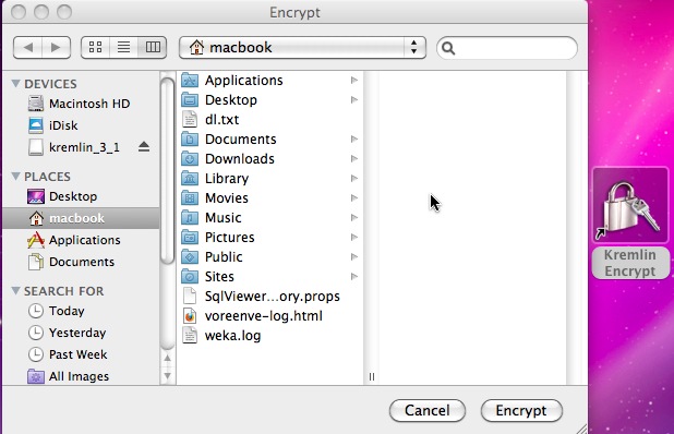 Kremlin Encrypt 3.1 : Main window