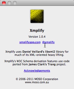 Xmplify 1.0 : Main window