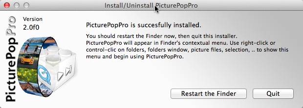PicturePopPro Installer 1.0 : Main window