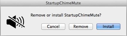 StartupChimeMute 1.0 : Main window
