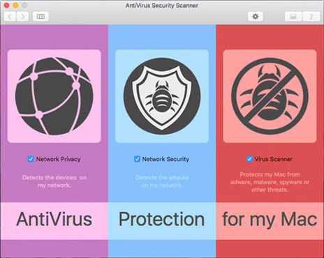 AntiVirus Security Scanner 2.2 : Main Window