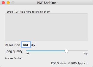 PDF Shrinker 1.0 : Customize Output