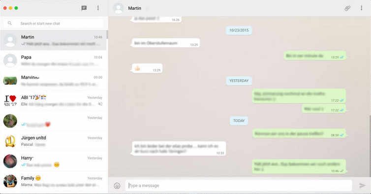 SmartChat for WhatsApp 2.0 : Main Window