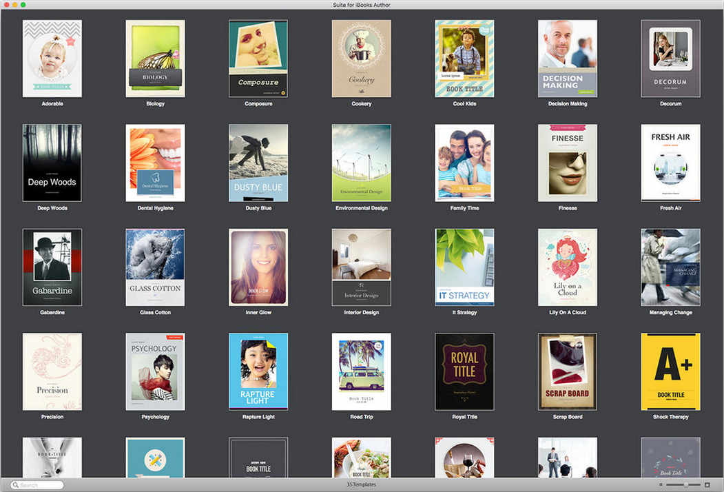 Suite for iBooks Author 2.0 : Main Window