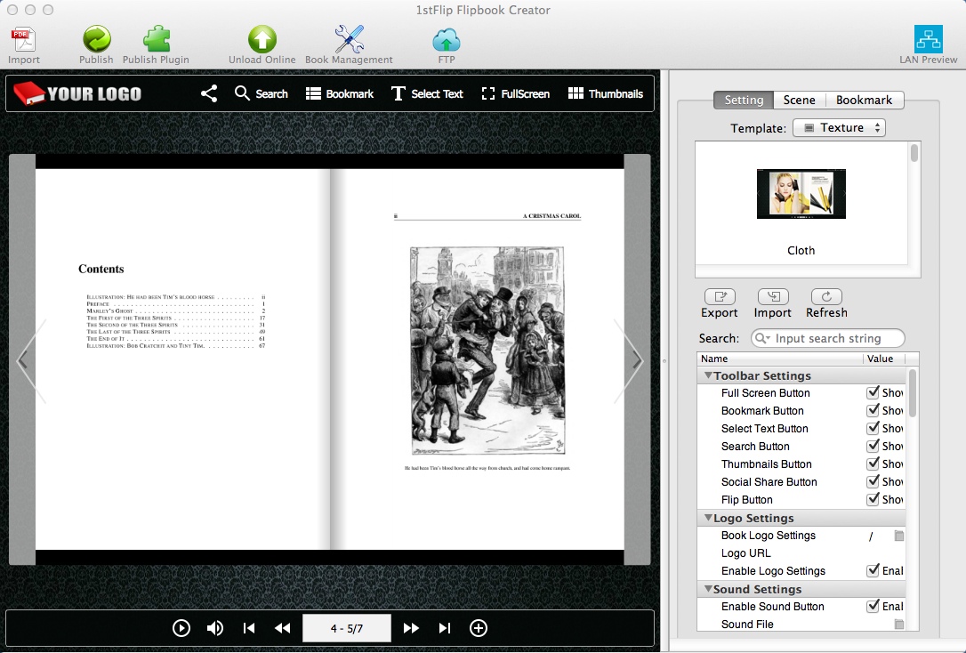 1stFlip Flipbook Creator 2.5 : Main Window