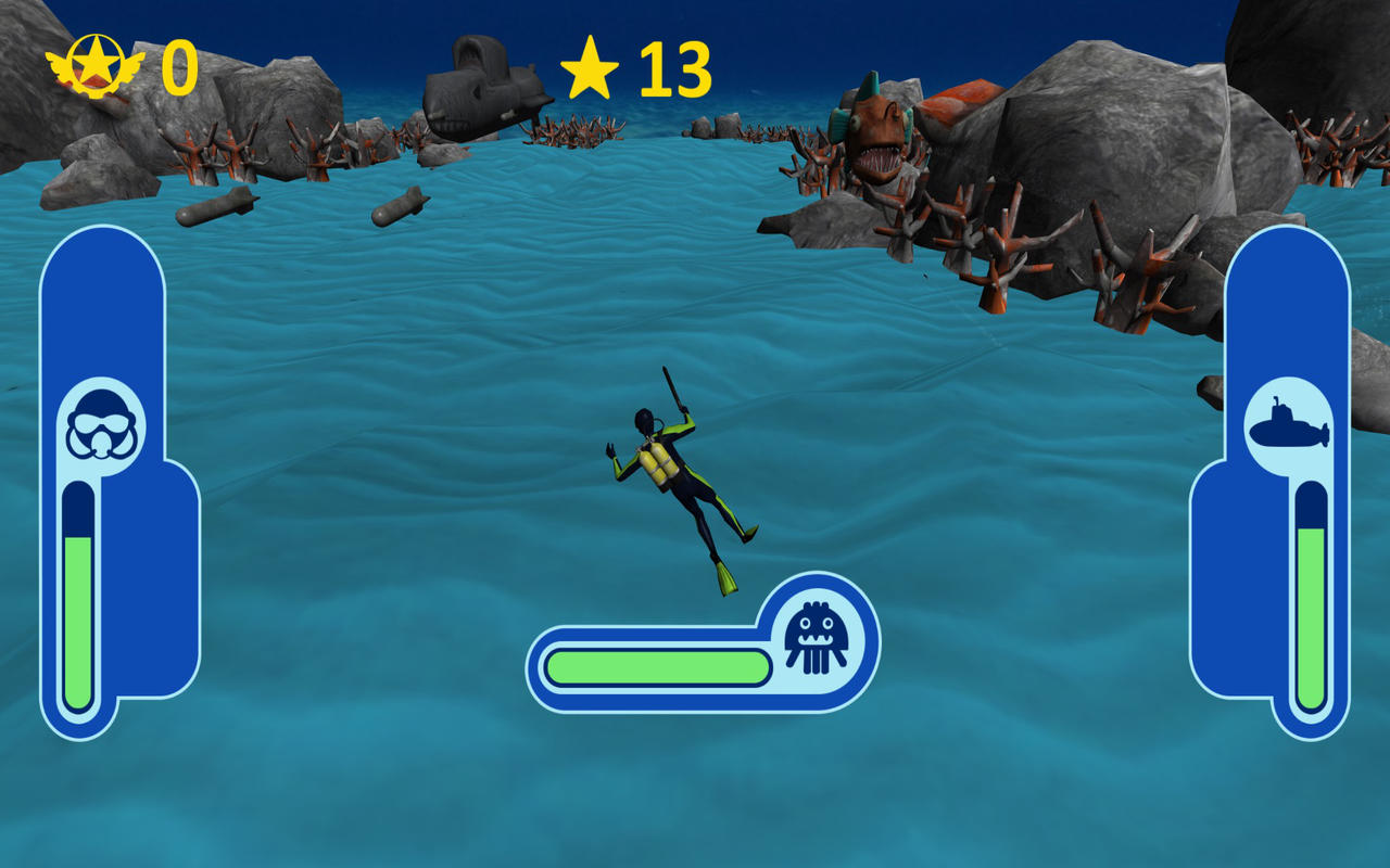 Submarine Defence - Underwater Troubles 3D 1.0 : Main Window