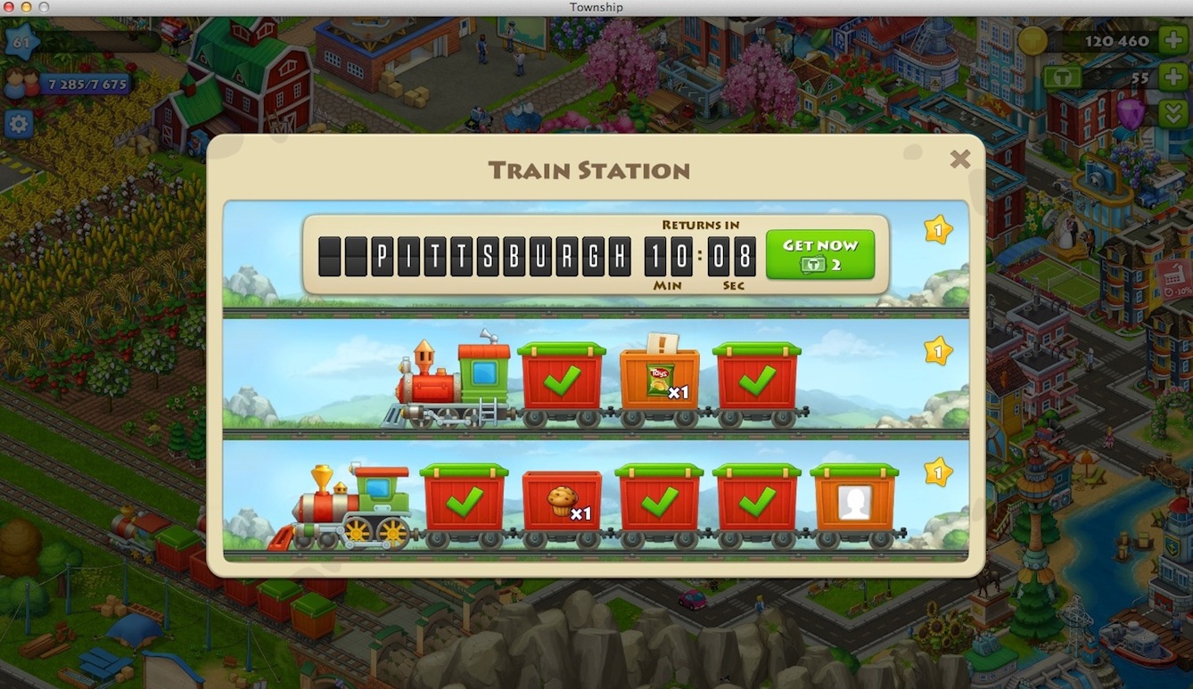 Township 3.6 : Filling Train Crates