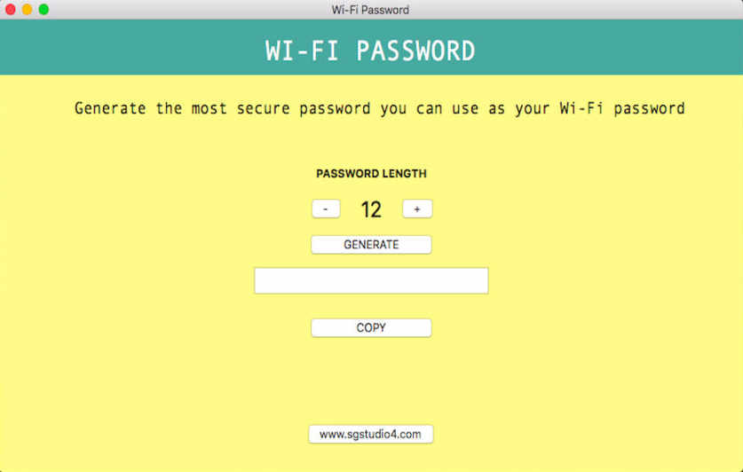 Wi-Fi Password 1.1 : Main Window
