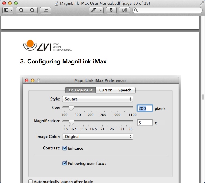 MagniLink iMax 1.1 : Help Guide