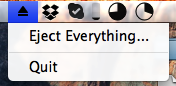 Eject Everything 1.0 : Main window