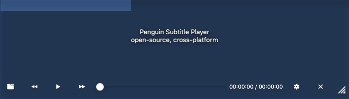 Penguin Subtitle Player 1.0 : Main window