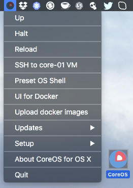 CoreOS 1.3 : Main window