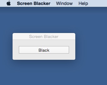 Screen Blacker 1.0 : Main window