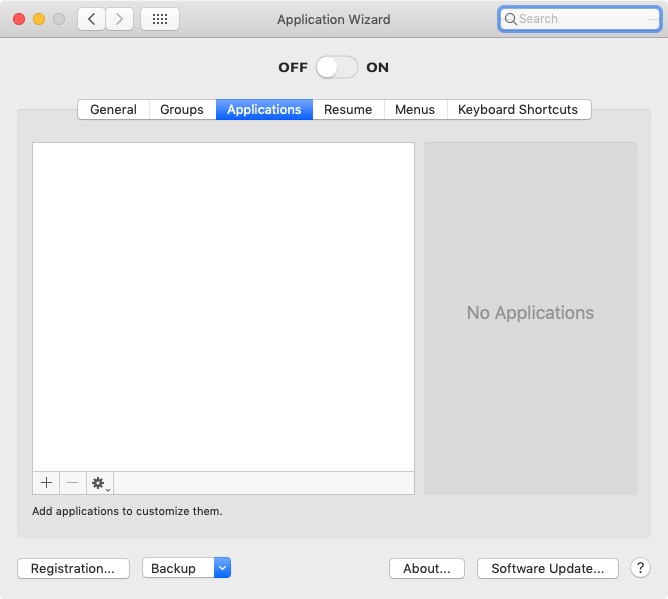 Application Wizard Installer 4.1 : Applications Settings