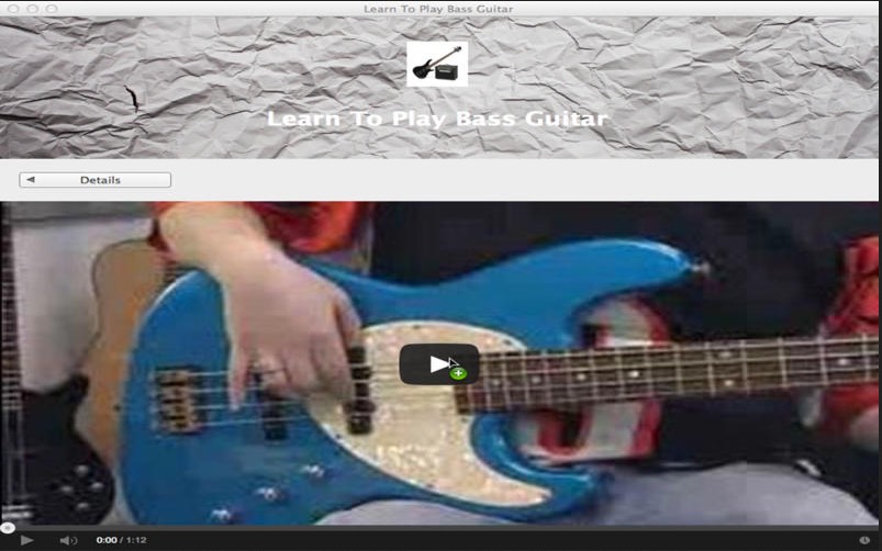 Learn To Play Bass Guitar 1.0 : Main window