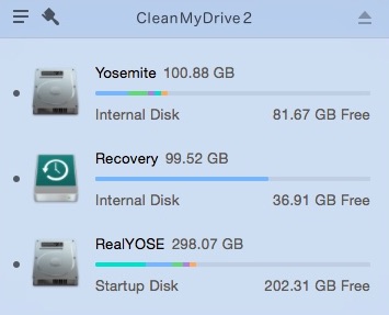 CleanMyDrive 2 2.1 : Main Window