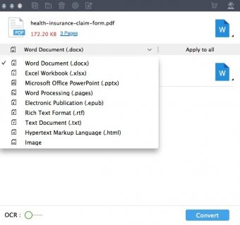 Selecting Output Profile