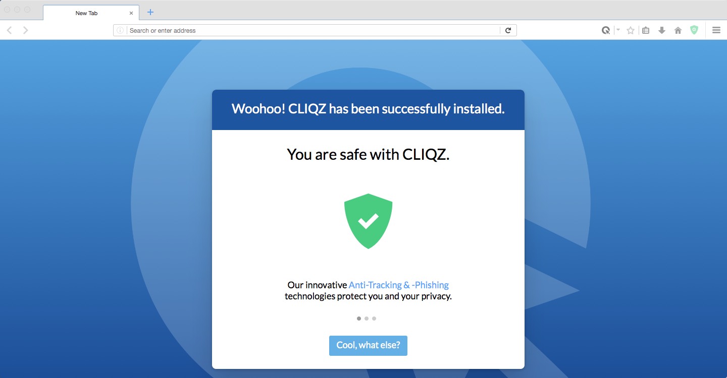 CLIQZ 1.1 : Main window