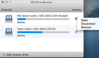 M3 Drive Mounter Free 2.0 : Main Window
