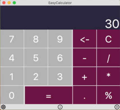 EasyCalculator 1.1 : Main Window