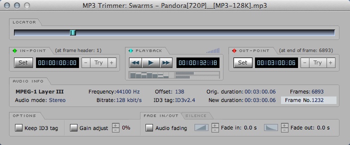 MP3 Trimmer 3.1 : Main Window