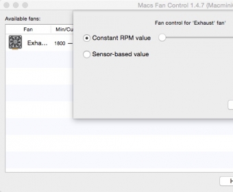 what sensor based value should i use macs fan control