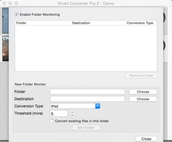 Importing Folder For Monitoring