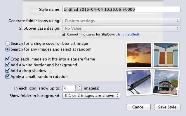 Add Folder Icons 3.0 : Editing Style