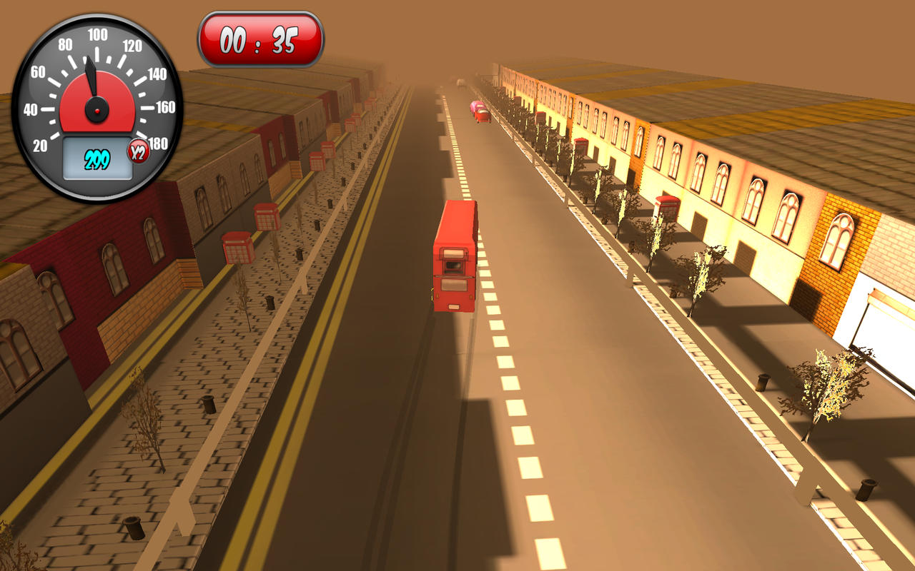 London Bus Traffic Race 3D 1.0 : Main Window
