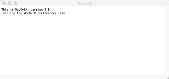 MacDviX 3.9 : Main window
