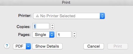 Wolfram CDF Player 11.0 : Configuring Printing Settings