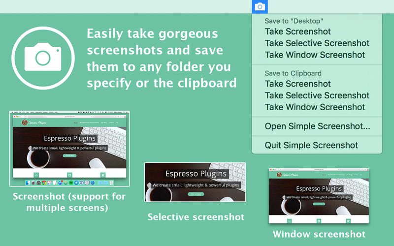 Simple Screenshot 1.0 : Main Window