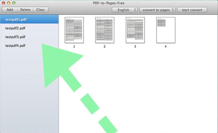 PDF-to-Pages-Pro 1.0 : Main Window