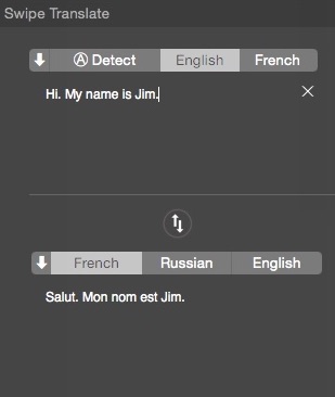 Swipe Translate : Notification Center Window