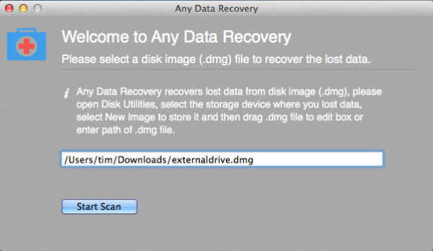 Any Data Recovery 8.8 : Main Window
