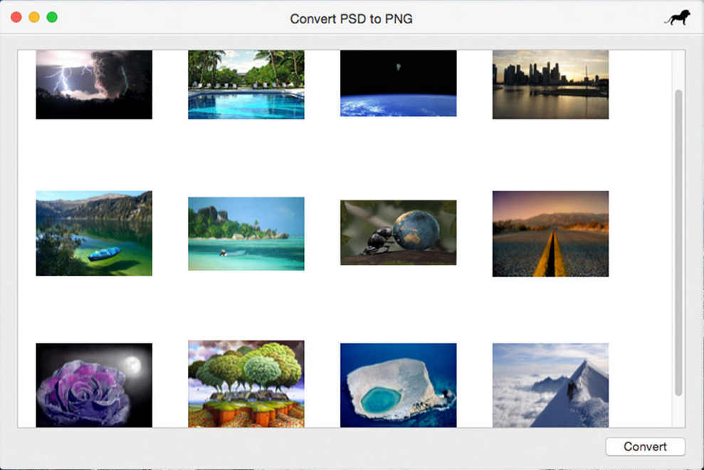 Convert PSD to PNG 3.1 : Main Window