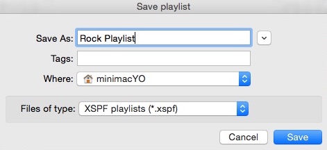 Clementine 1.3 : Exporting Playlist