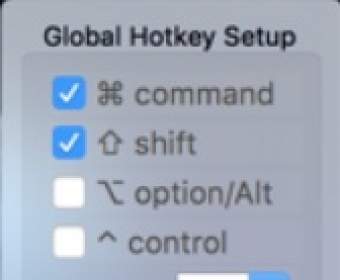 Global Hotkey Setup Menu