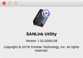 SANLink Utility : Main window