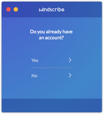 Windscribe 1.0 : Main window