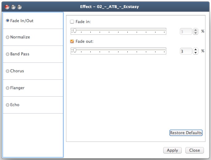 Xilisoft FLAC Converter 6.3 : Edit Options