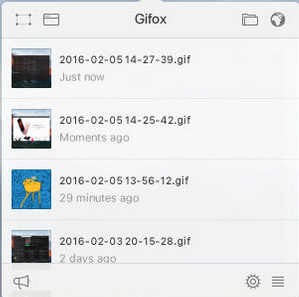 Gifox 1.0 : Main Window