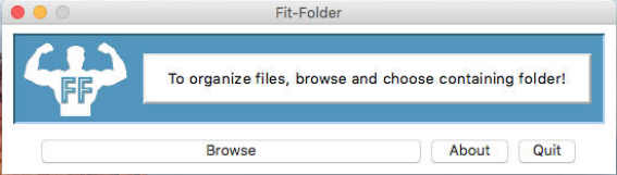 Fit-Folder 1.0 : Main Window